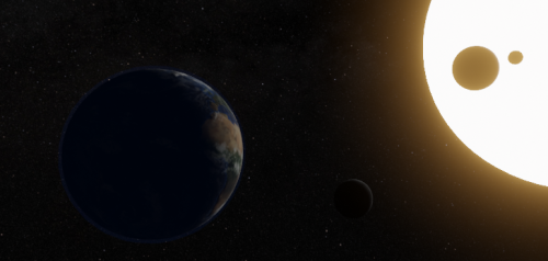 Setting of the solar/lunar eclipses in Blender